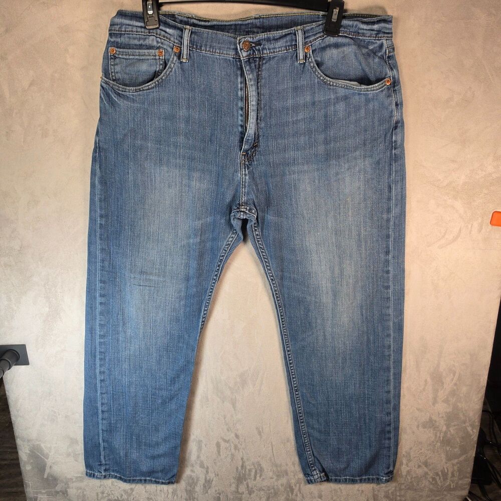 Levi's 505 Men's Regular Fit Straight Leg Jeans Medium Wash Blue Denim 38x30